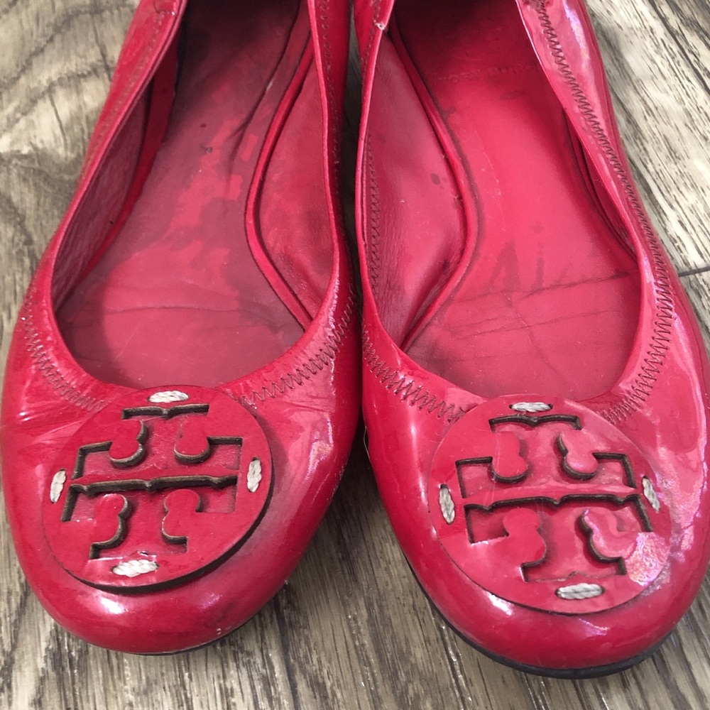 Tory Burch Magenta Ballet Flats